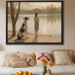 Great Dane Oil Painting Wall Dog Artwork Nature Decor Canvas Gift Print. Fixed Price $148.34.