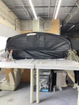 Larson 43938R-14 Cabrio 777/857 W/a Black Bimini Top 75 1/2" Marine Boat. Fixed Price $419.96.