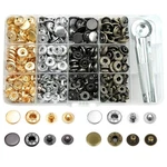 120 Sets Metal Snap Buttons, Nxtov 12.5MM Leather Fasteners Kit. Fixed Price $14.76.